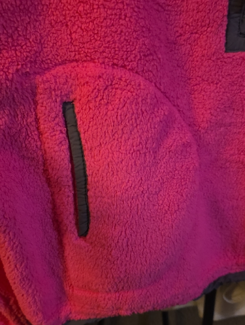 Free People Bright Pink Half-Zip Sherpa Pullover - Picture 8 of 8